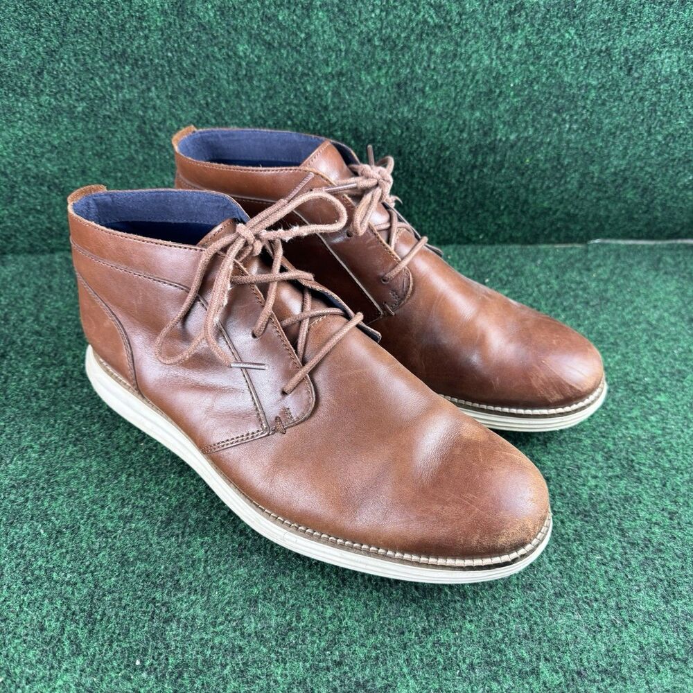 Cole Haan Boot Mens Size 10.5 WIDE Original Grand Woodbury Leather Ankle Chukka